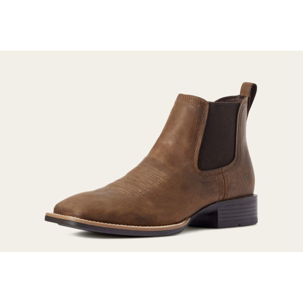 Ariat® (Men's 10 D) Booker™ Chelsea Wide Square Toe Western Boot - $150 - Picture 1 of 12